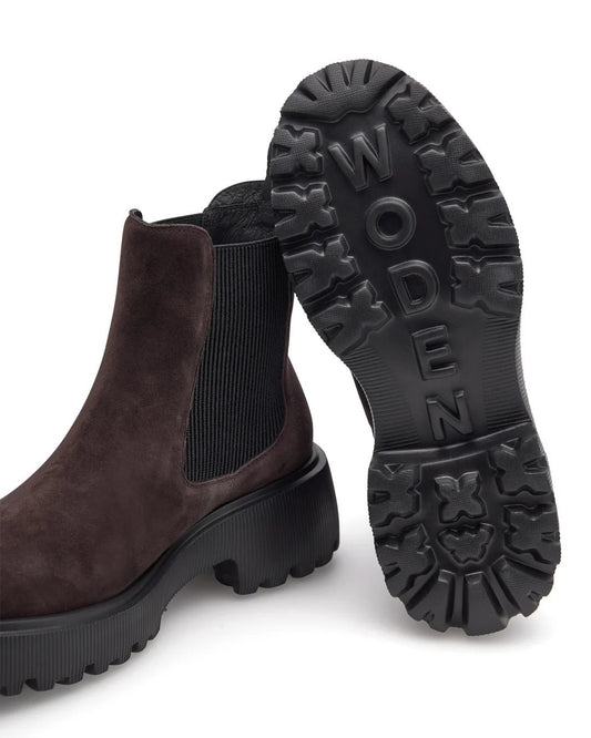 Aya S Chocolate Suede Boot
