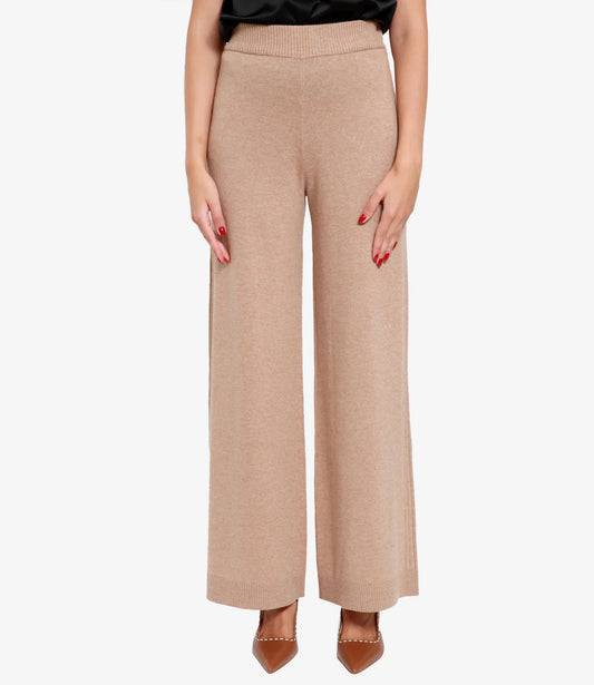 Wool Trousers Camel-Penny Black-Lewis Yates