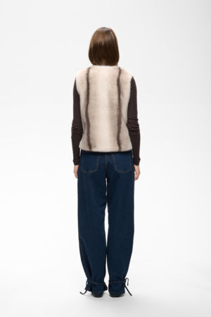 Zabelle Waistcoat Faux Fur-InWear-Lewis Yates
