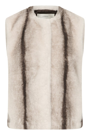 Zabelle Waistcoat Faux Fur-InWear-Lewis Yates