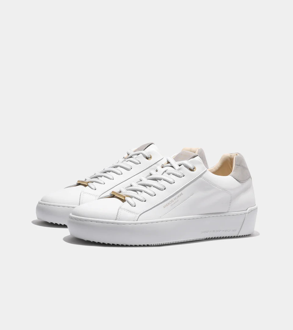 Zuma White Leather Sneaker-Android Homme-Lewis Yates