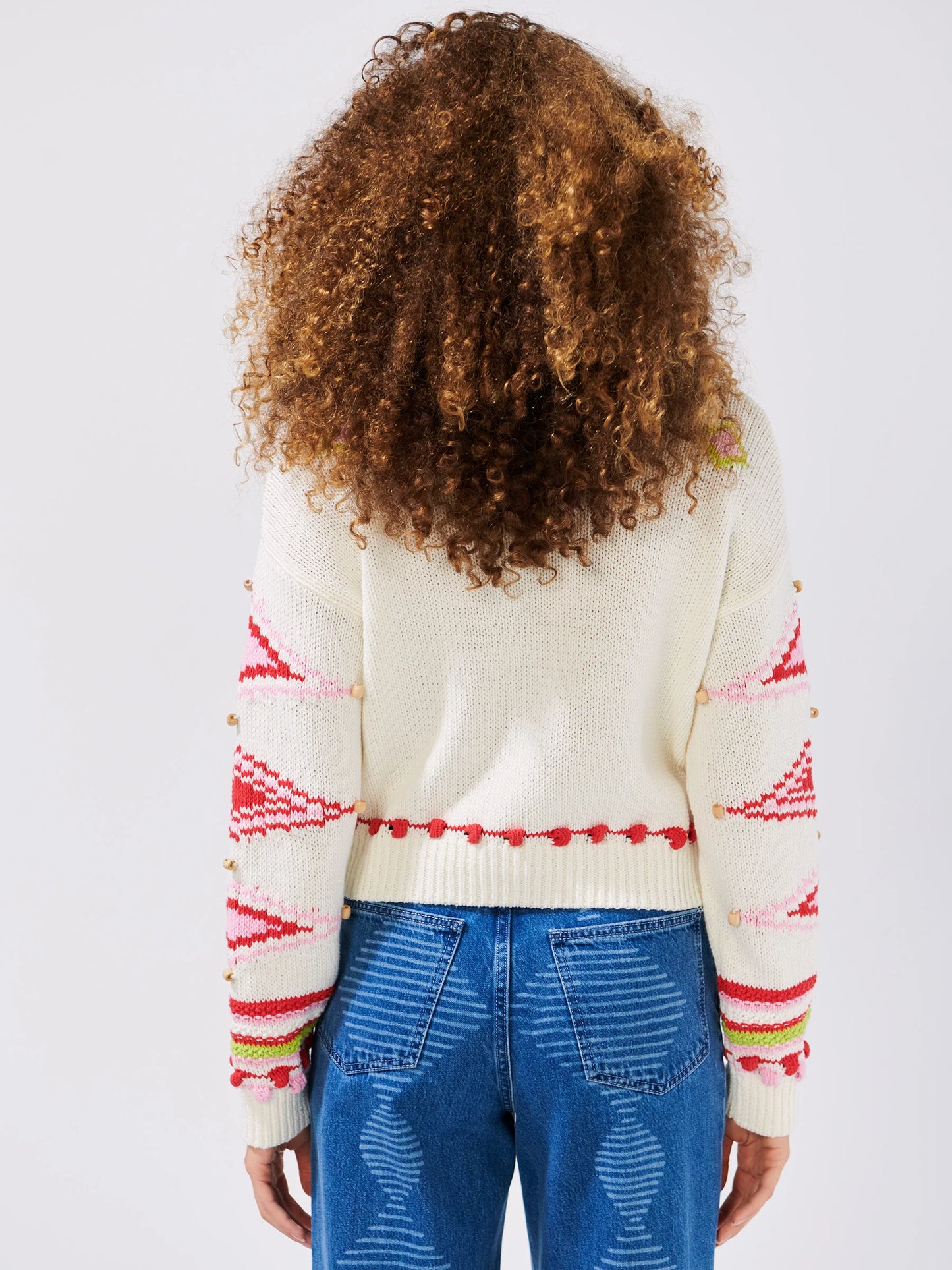 Beaded Intarsia Jumper