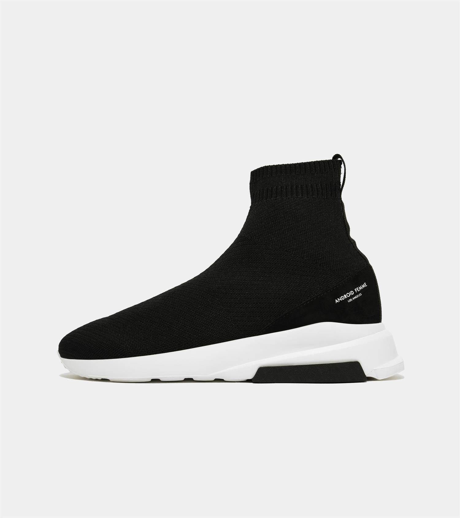 Redondo Black Knitted Trainer Lewis Yates