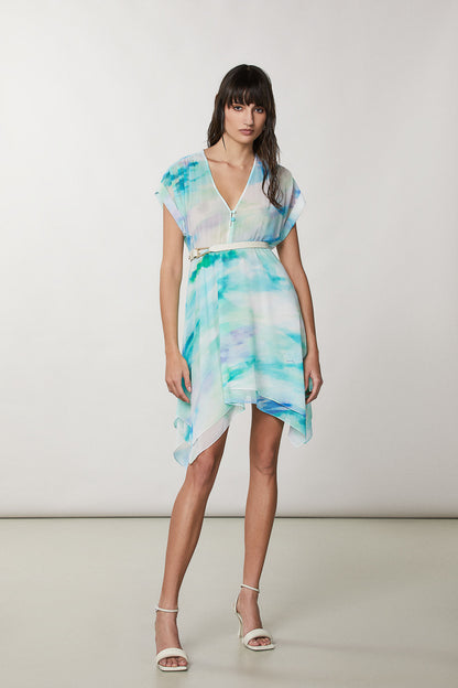Asymmetrical Chiffon Dress