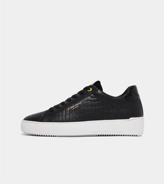 Zuma Black Caiman Croc Sneaker