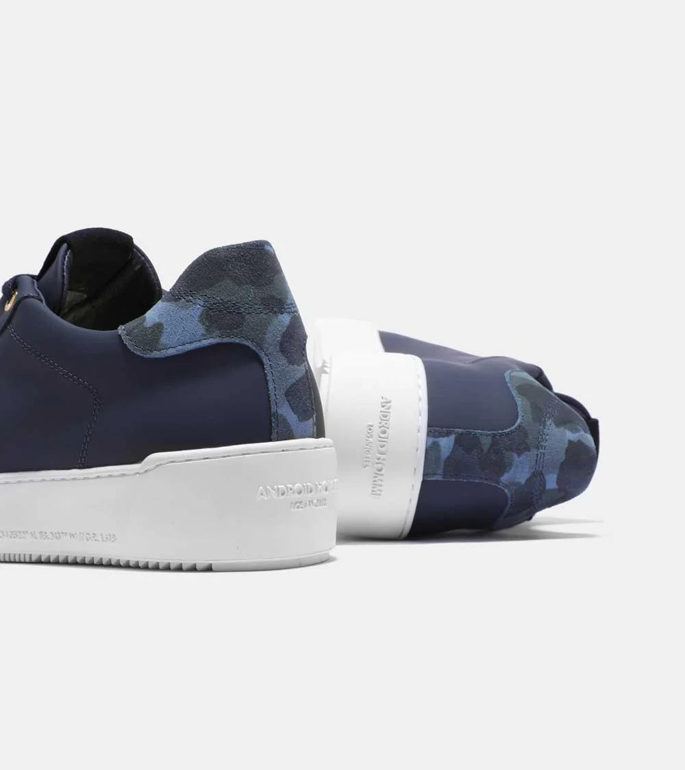 Zuma Navy Gomma Suede Camo Sneaker