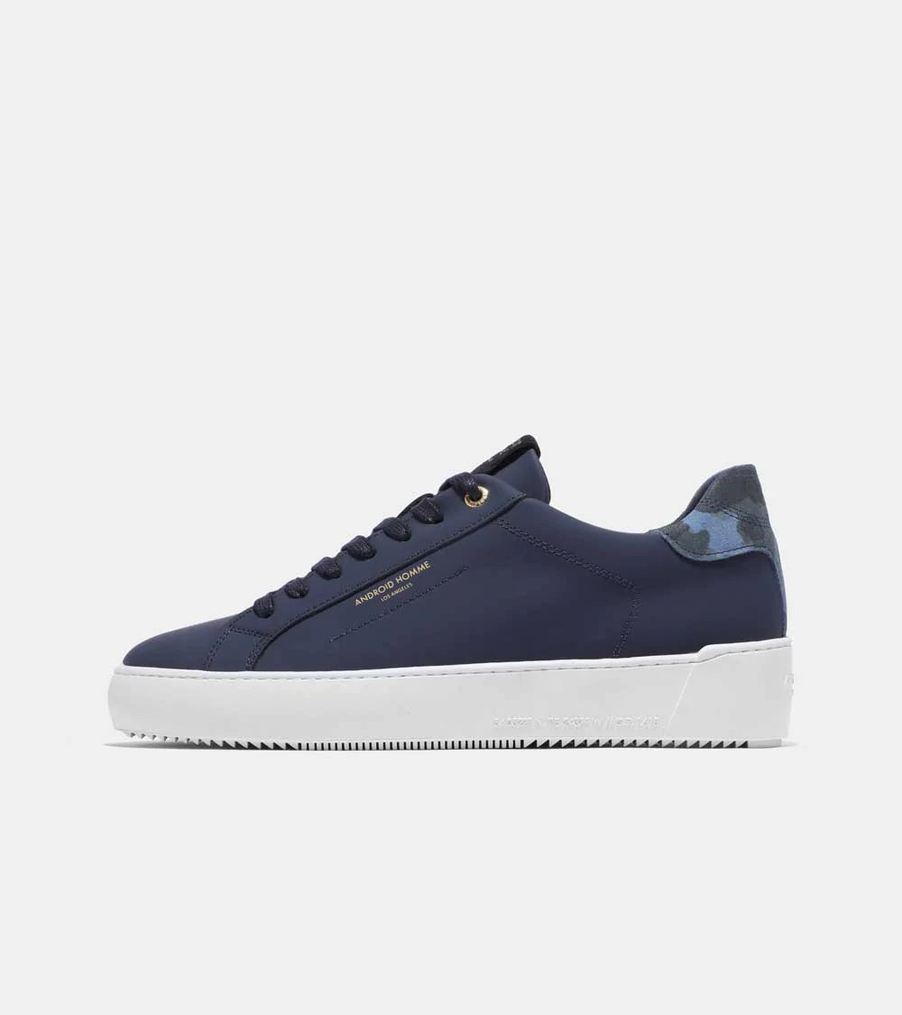 Zuma Navy Gomma Suede Camo Sneaker