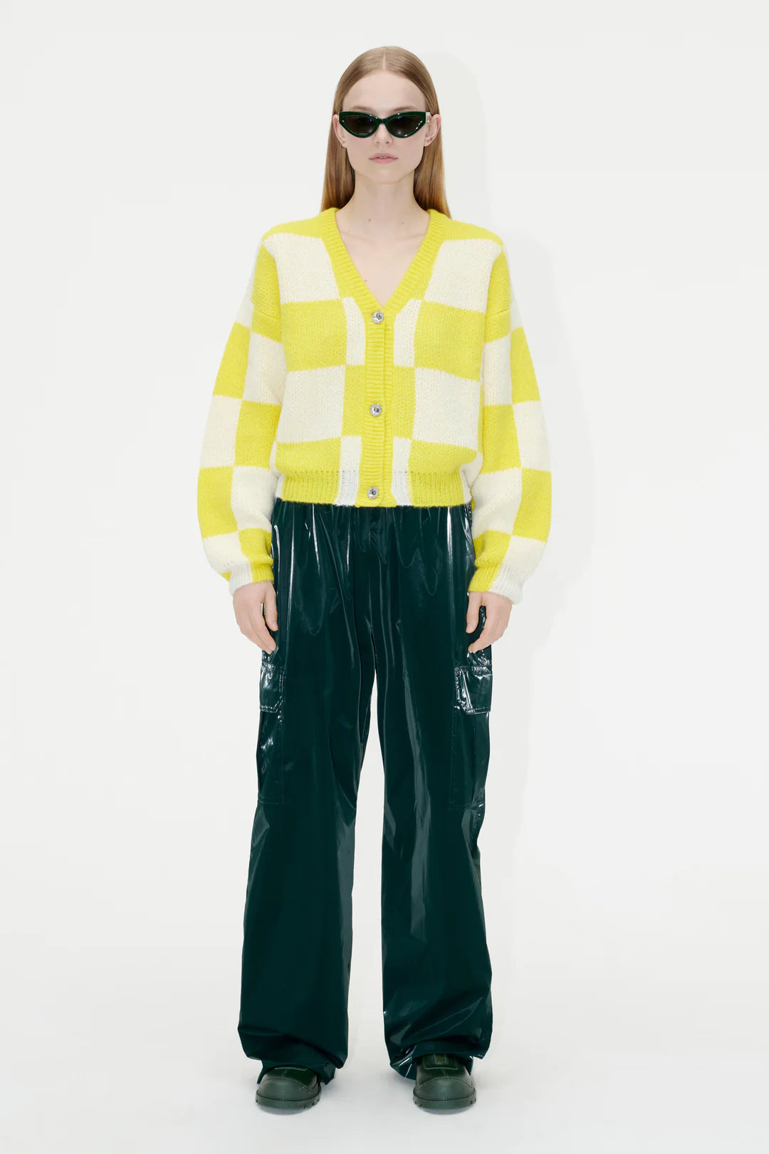 Amara Check Cardigan