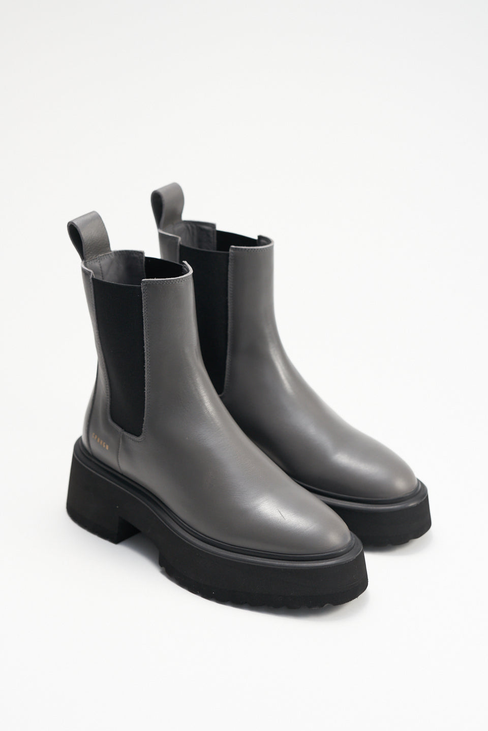 CPH683 Grey Leather Chelsea Boot