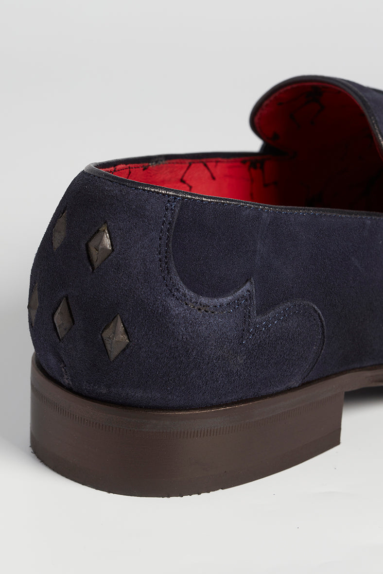 Navy Soprano Penny Suede Loafer