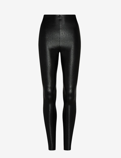 Black Faux Leather Legging