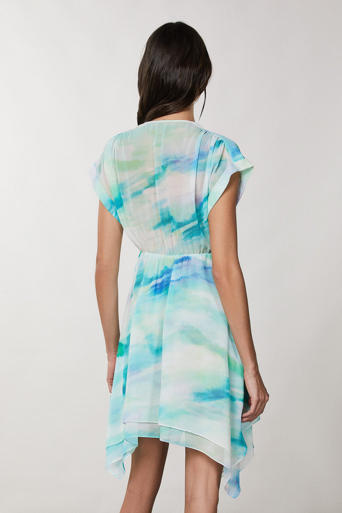 Asymmetrical Chiffon Dress-Patrizia Pepe-Lewis Yates