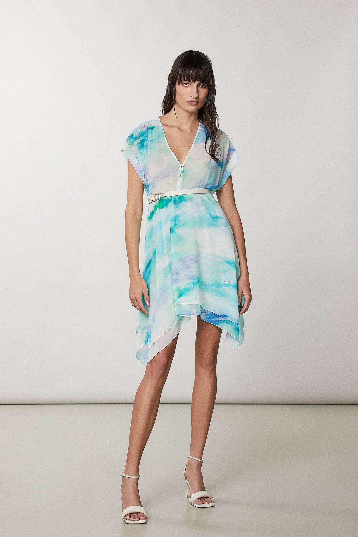Asymmetrical Chiffon Dress-Patrizia Pepe-Lewis Yates