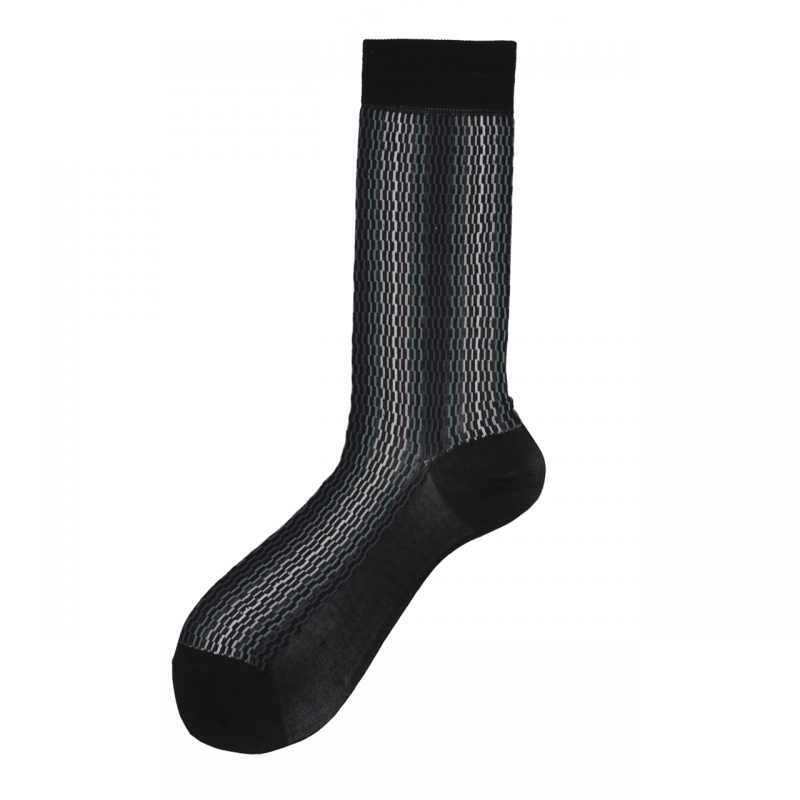 Taric Black Woven Sock