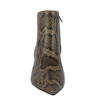 Cameron Snake Print Leather Boots-Ash-Lewis Yates
