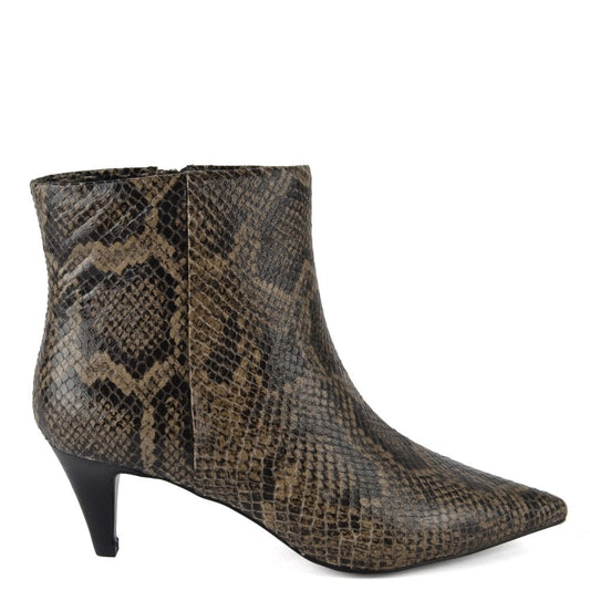 Cameron Snake Print Leather Boots-Ash-Lewis Yates