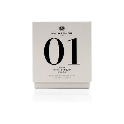 Candle 01: basil, fig leaves, mint-Bon Parfumeur-Lewis Yates
