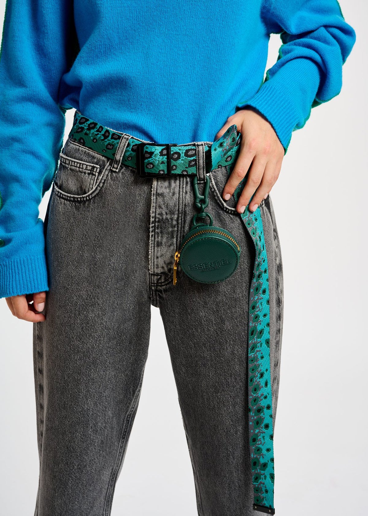 Castor Grey Cropped Jeans-Essentiel Antwerp-Lewis Yates