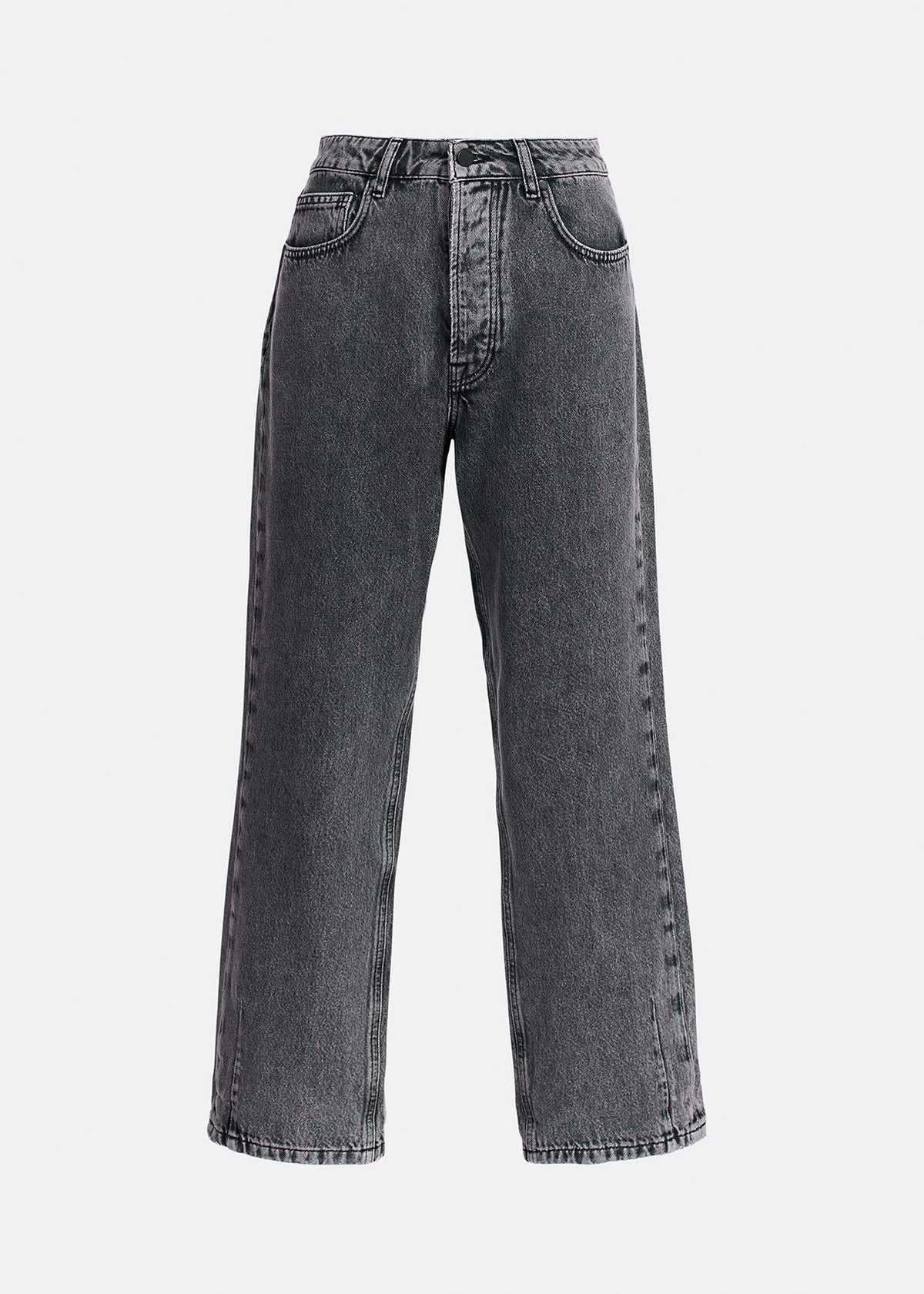 Castor Grey Cropped Jeans-Essentiel Antwerp-Lewis Yates