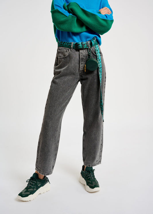 Castor Grey Cropped Jeans-Essentiel Antwerp-Lewis Yates