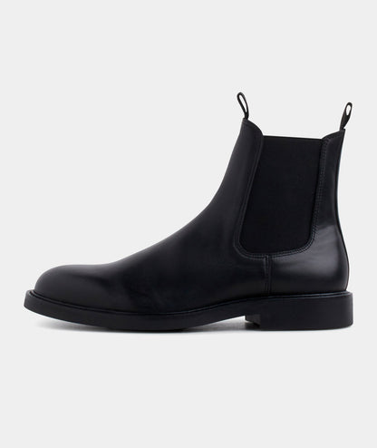 Chelsea Black Leather Boot-Garment Projects-Lewis Yates