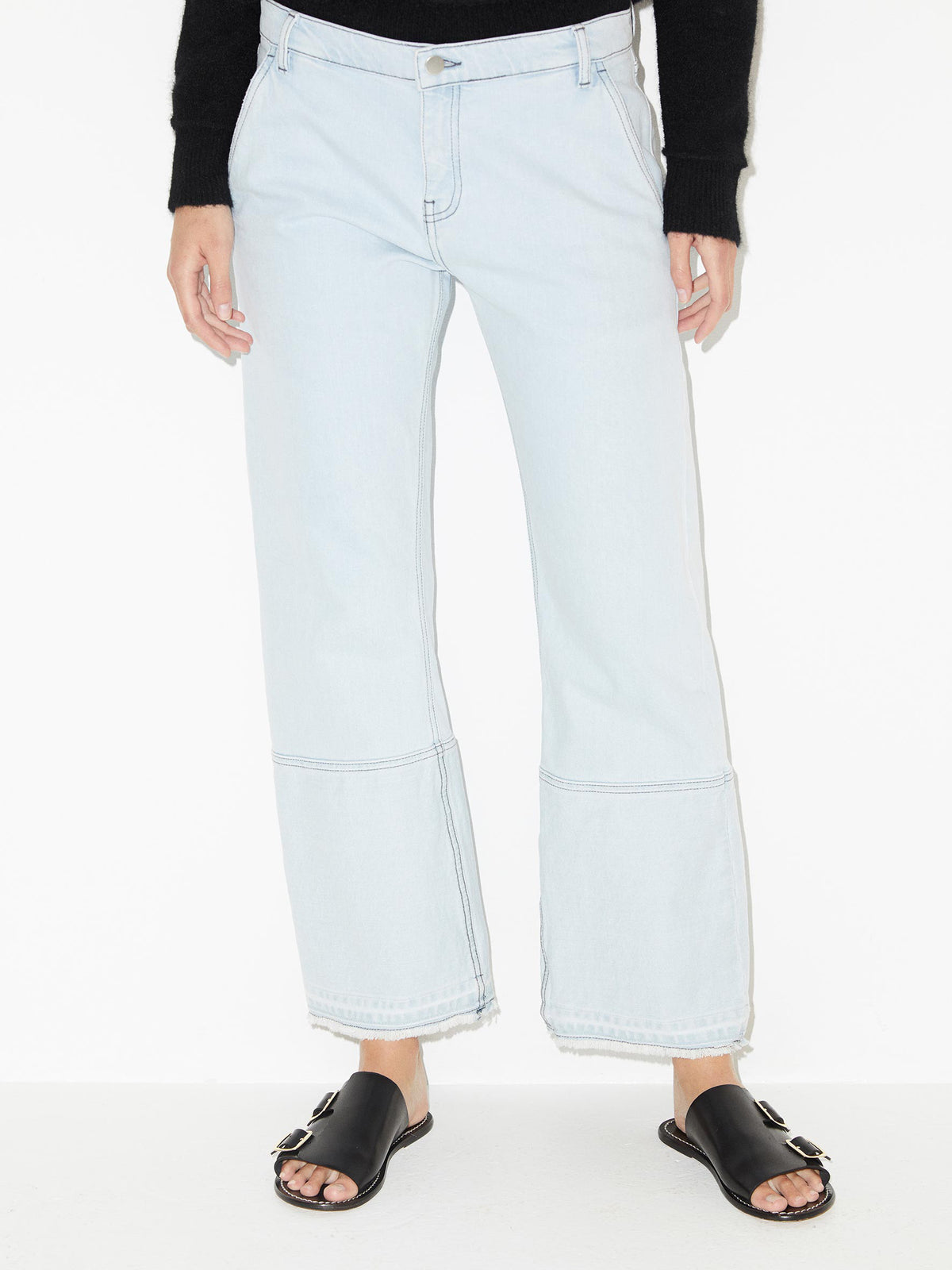 Helia Distressed Cropped Jeans-By Malene Birger-Lewis Yates