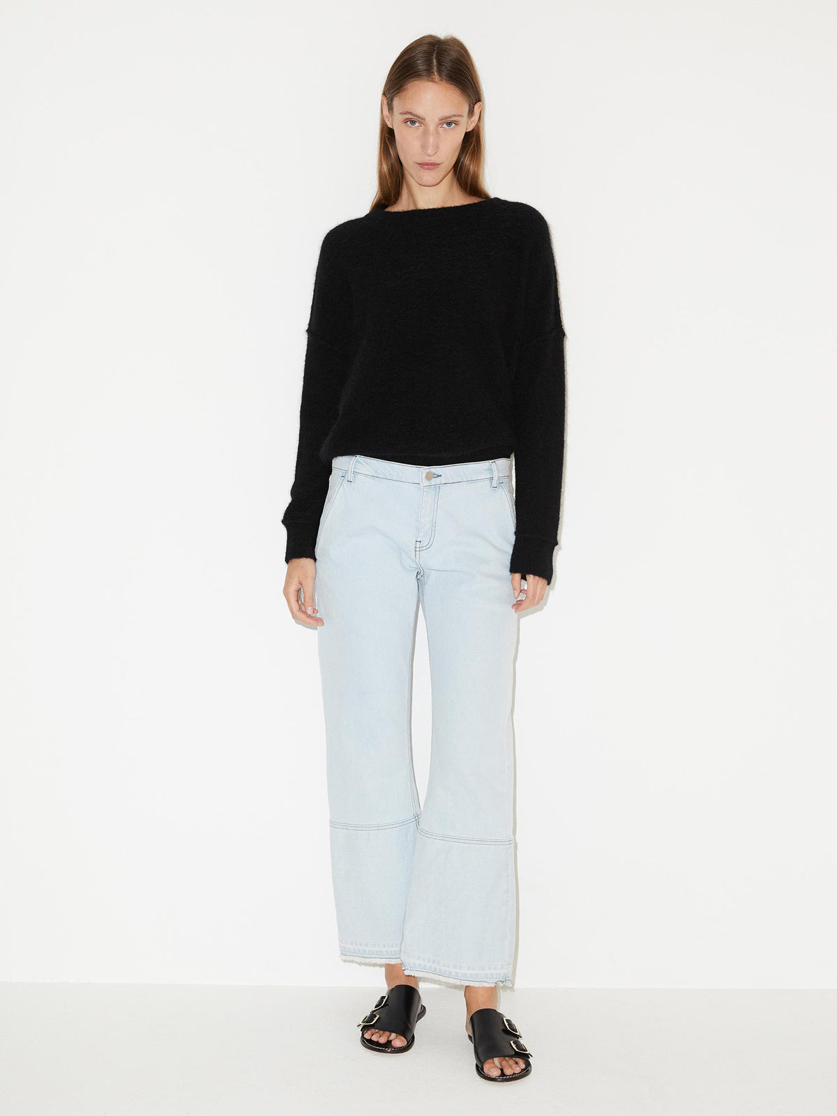 Helia Distressed Cropped Jeans-By Malene Birger-Lewis Yates