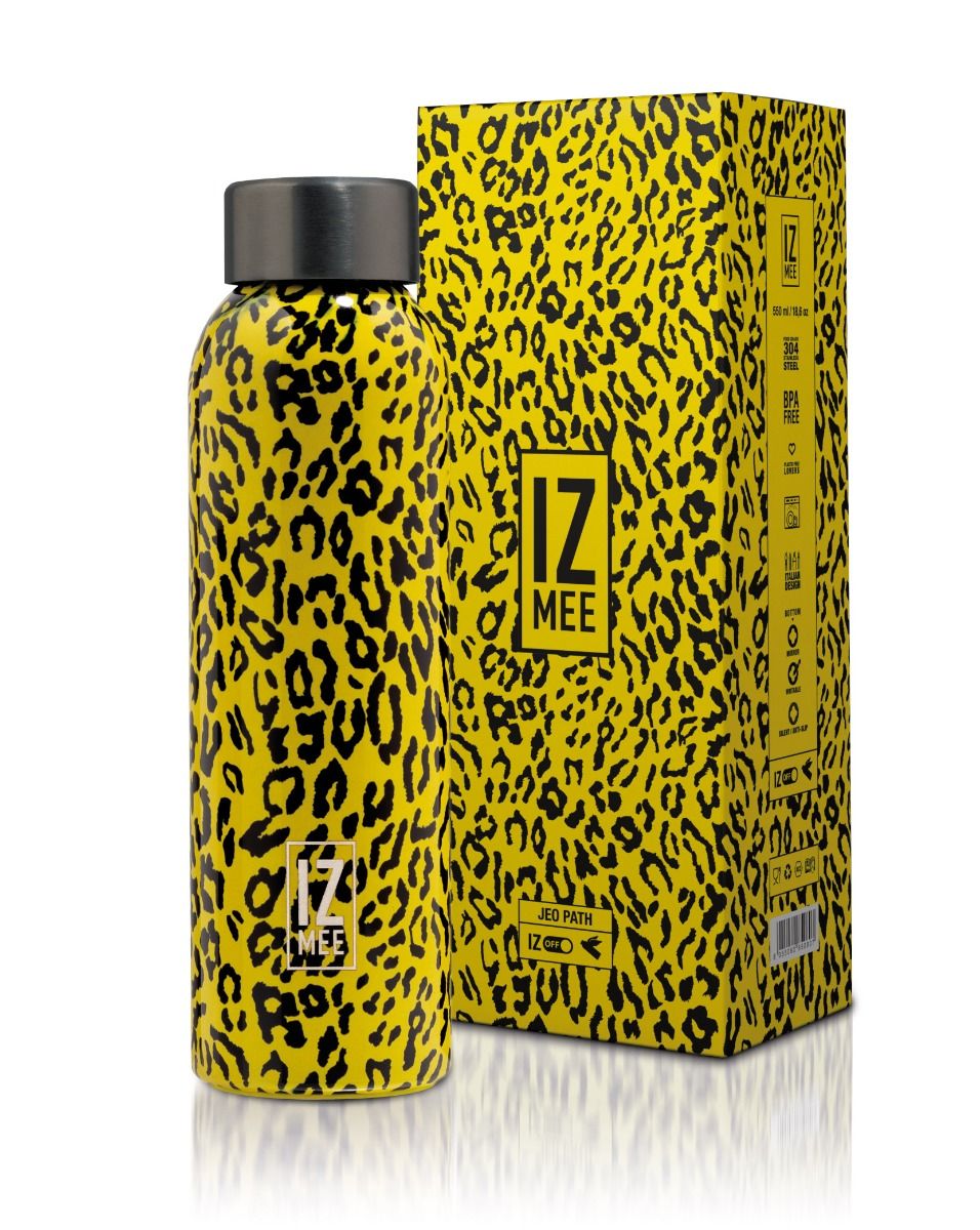 Jeo Path Style Glossy Water Bottle-Izmee-Lewis Yates