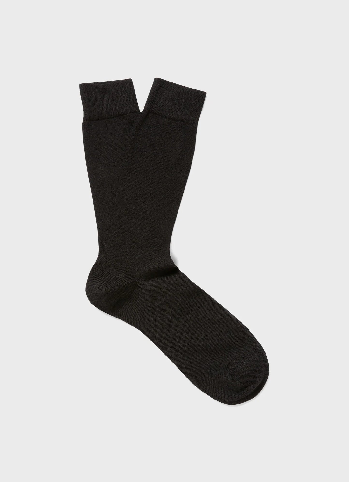 Long Staple Black Cotton Socks