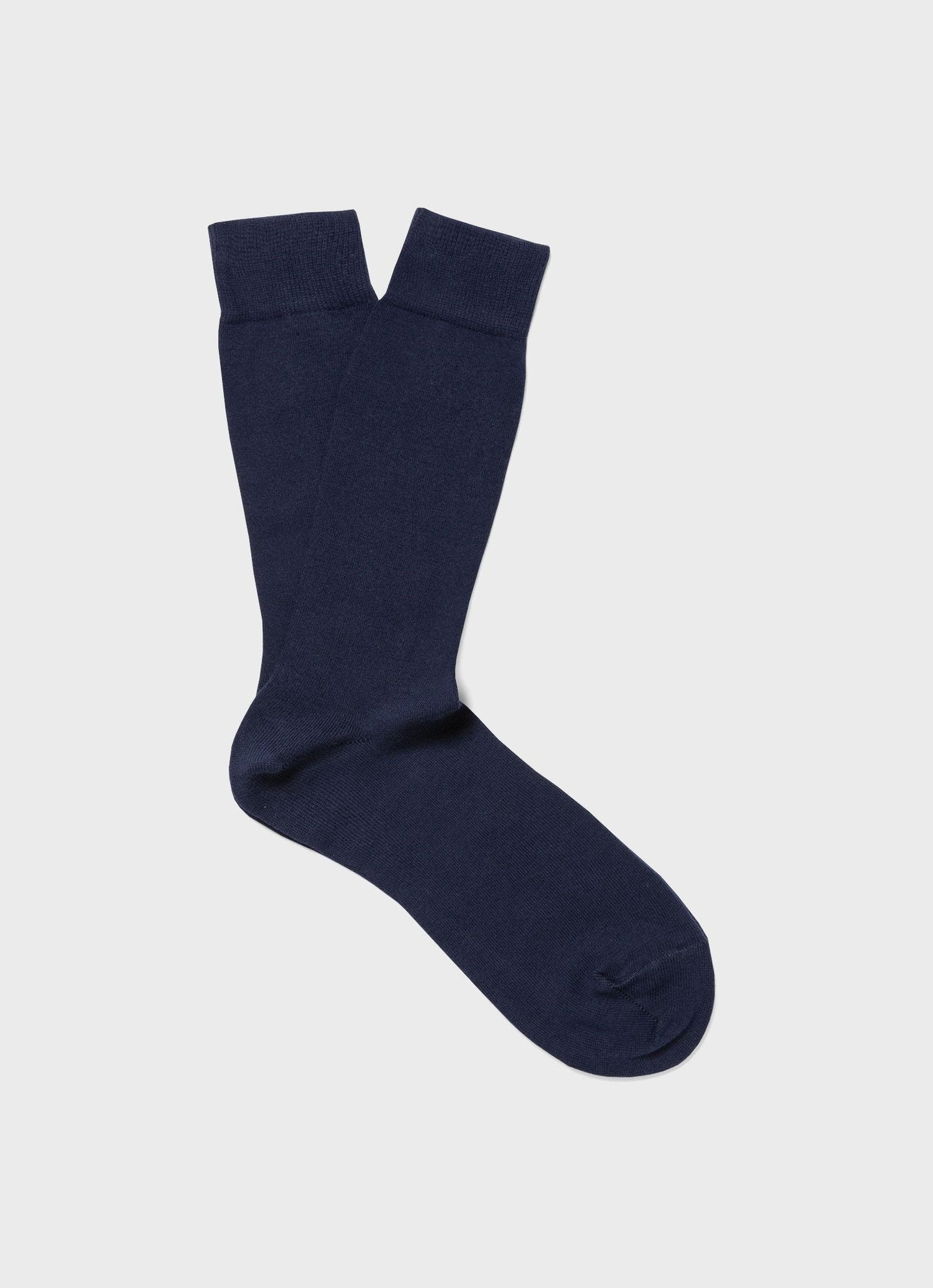 Long Staple Navy Cotton Socks
