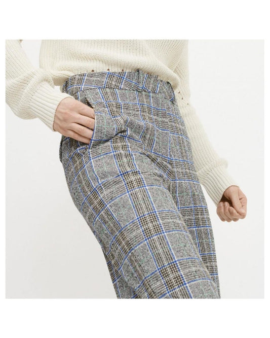 Perle Tailored Check Trousers-Samsoe Samsoe-Lewis Yates