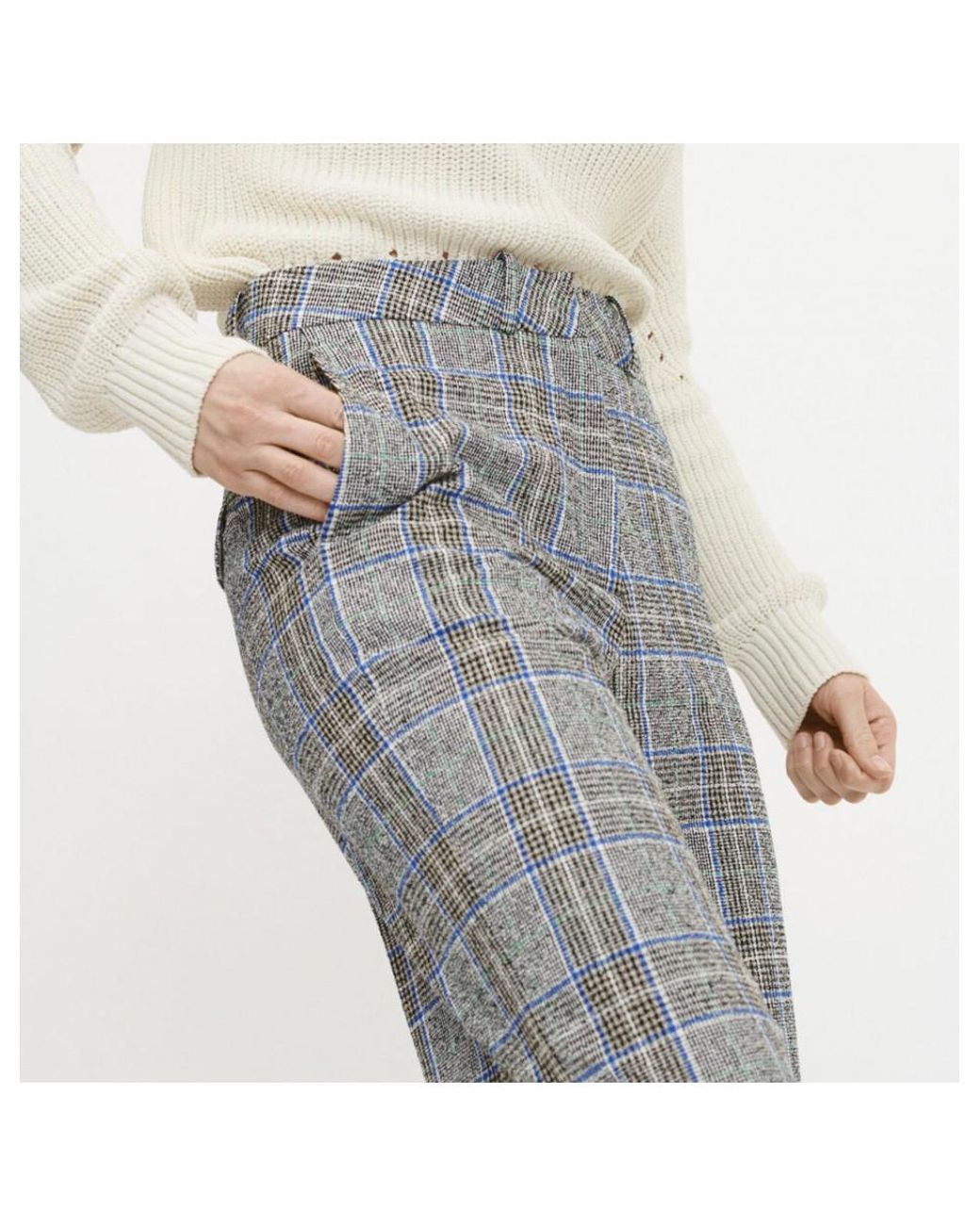 Perle Tailored Check Trousers