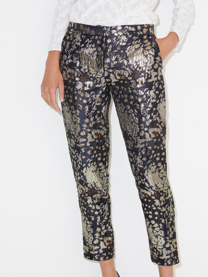 Santsi Metallic Foiled Trouser-By Malene Birger-Lewis Yates