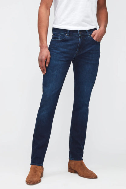 Slimmy Tapered Luxe Perf Plus Eco Blue Jean-7 For All Mankind-Lewis Yates