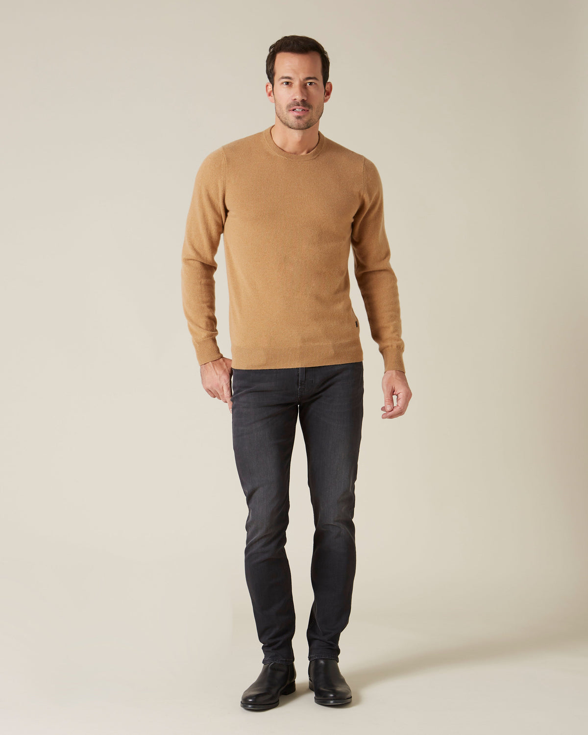 Slimmy Tapered Luxe Performance Plus Washed Black Jean-7 For All Mankind-Lewis Yates