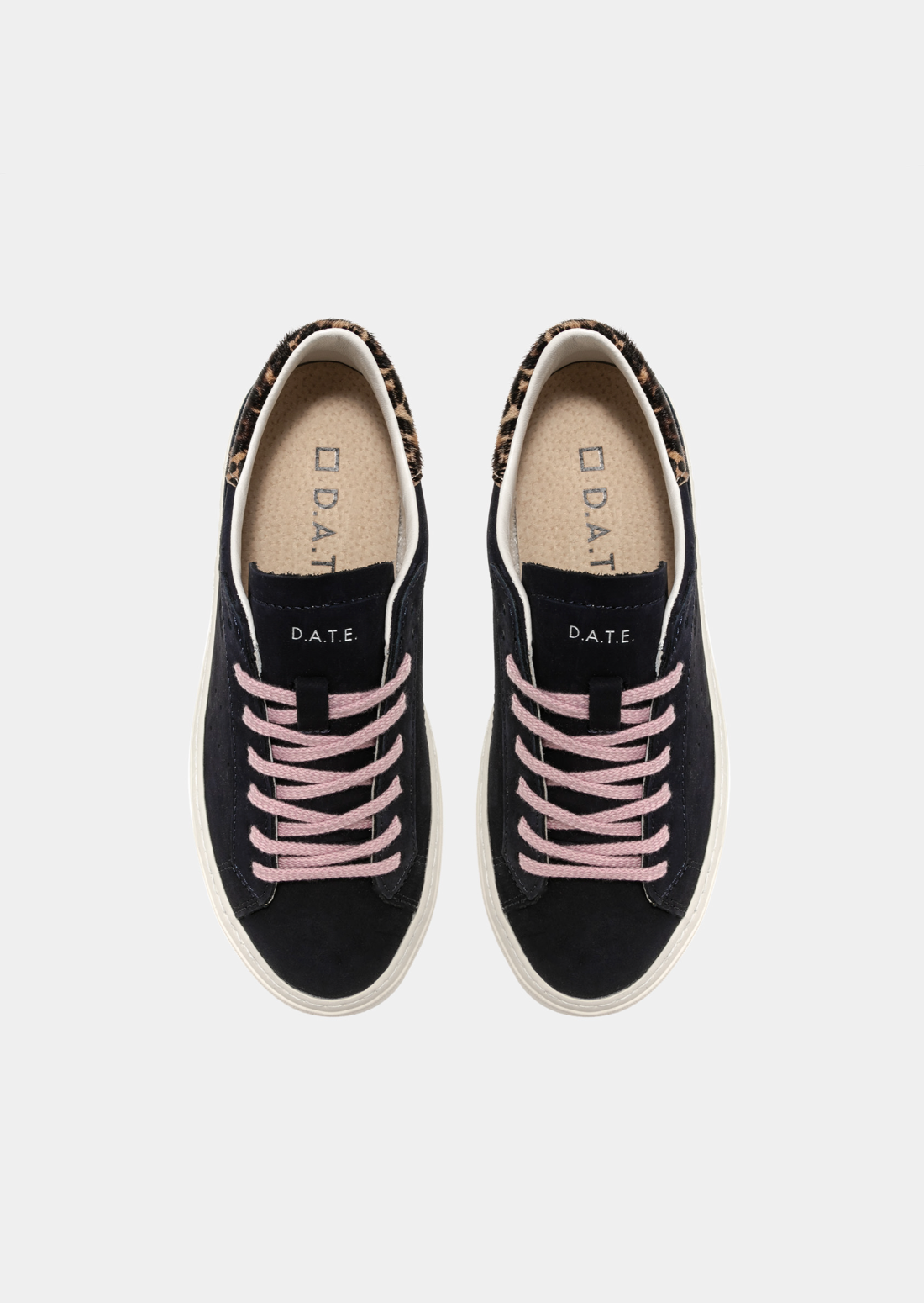 Sonica Navy Leather Sneaker-D.A.T.E-Lewis Yates