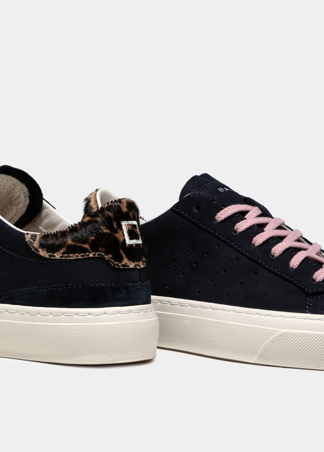 Sonica Navy Leather Sneaker-D.A.T.E-Lewis Yates