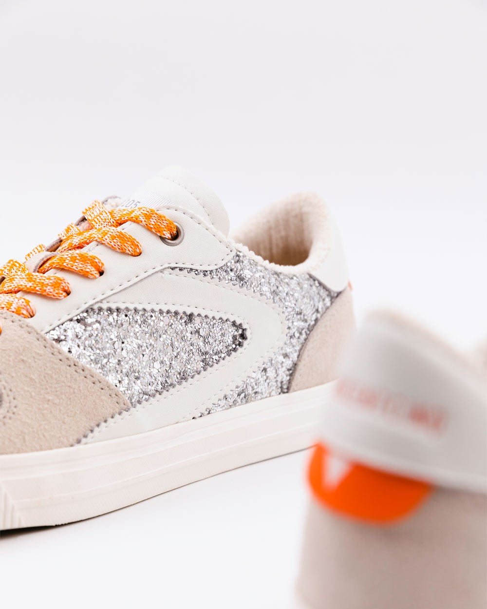 Julia Silver Glitter Trainer