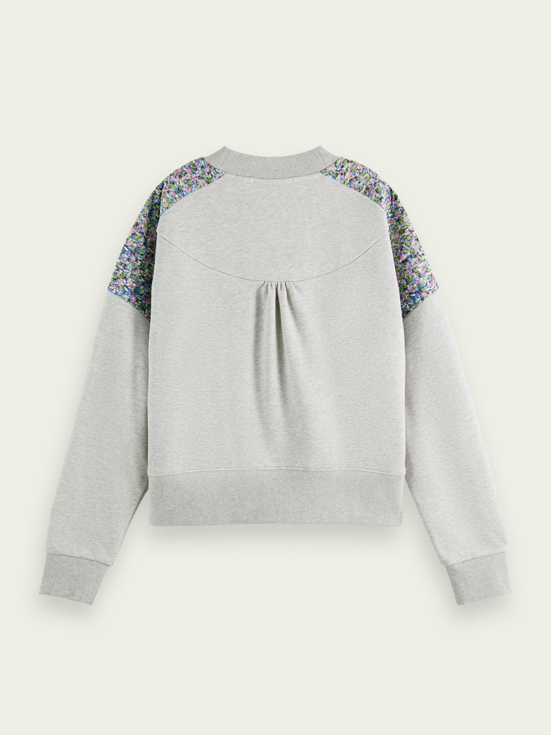 Relaxed Fit Quilted Panel Sweatshirt